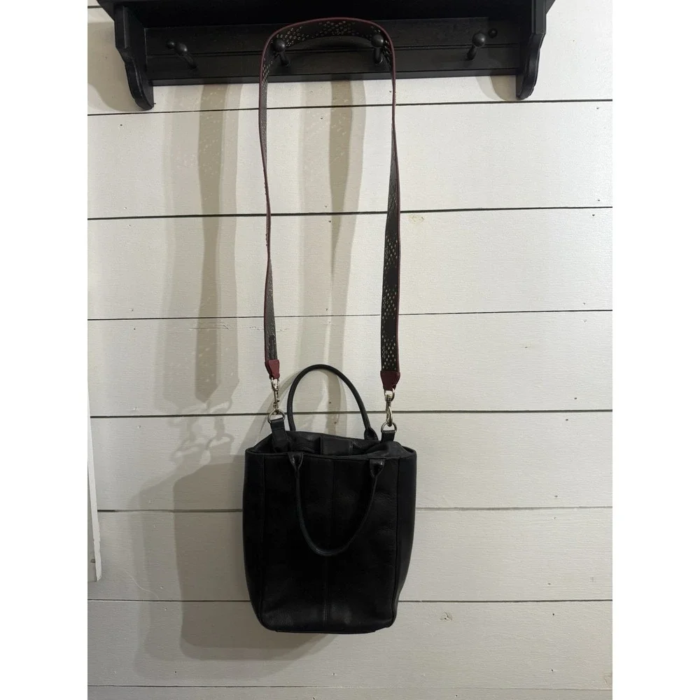 Hobo International Vintage Leather Tote Shoulder Bag‎ Black Crossbody